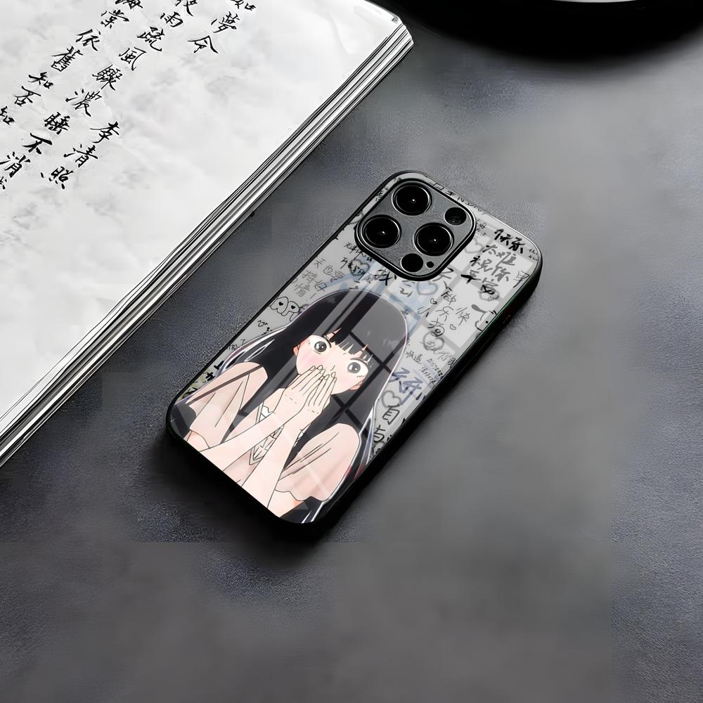 Sawako Phone Case For IPhone 17 Air 16 E Pro Max 15 14 13 Mini 12 Pro 11 Max Plus Black Glass Cover