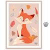 [A3010] - Children's Canvas 'Fox' Orange - 40x30 Cm