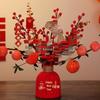 Bridal Wedding Gift Potted Plant Ornament for Living Room or Engagement Banquet Decor