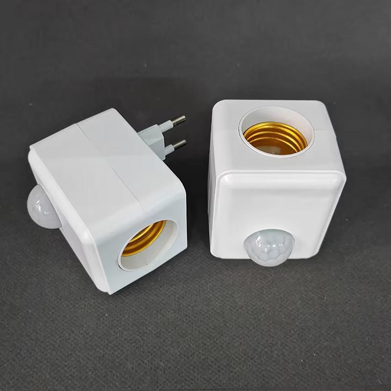 E27 EU Plug патрон лампы цоколь AC110-240V настенный светодиодный инфракрасный датчик держатель лампы E27 винтовой порт датчик головки лампы адаптер