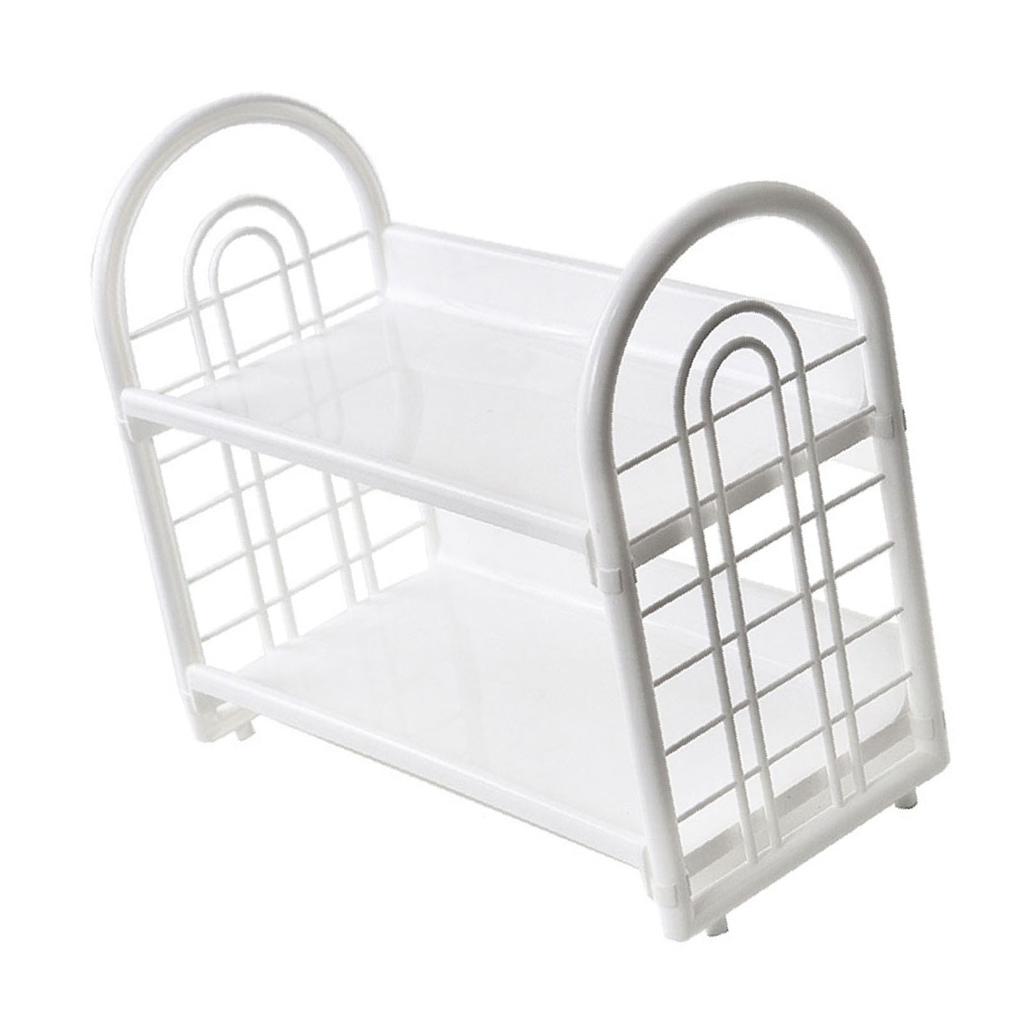 Простая двухъярусная настольная полка для хранения, мини-книжная полка для хранения вещей в офисе общежития