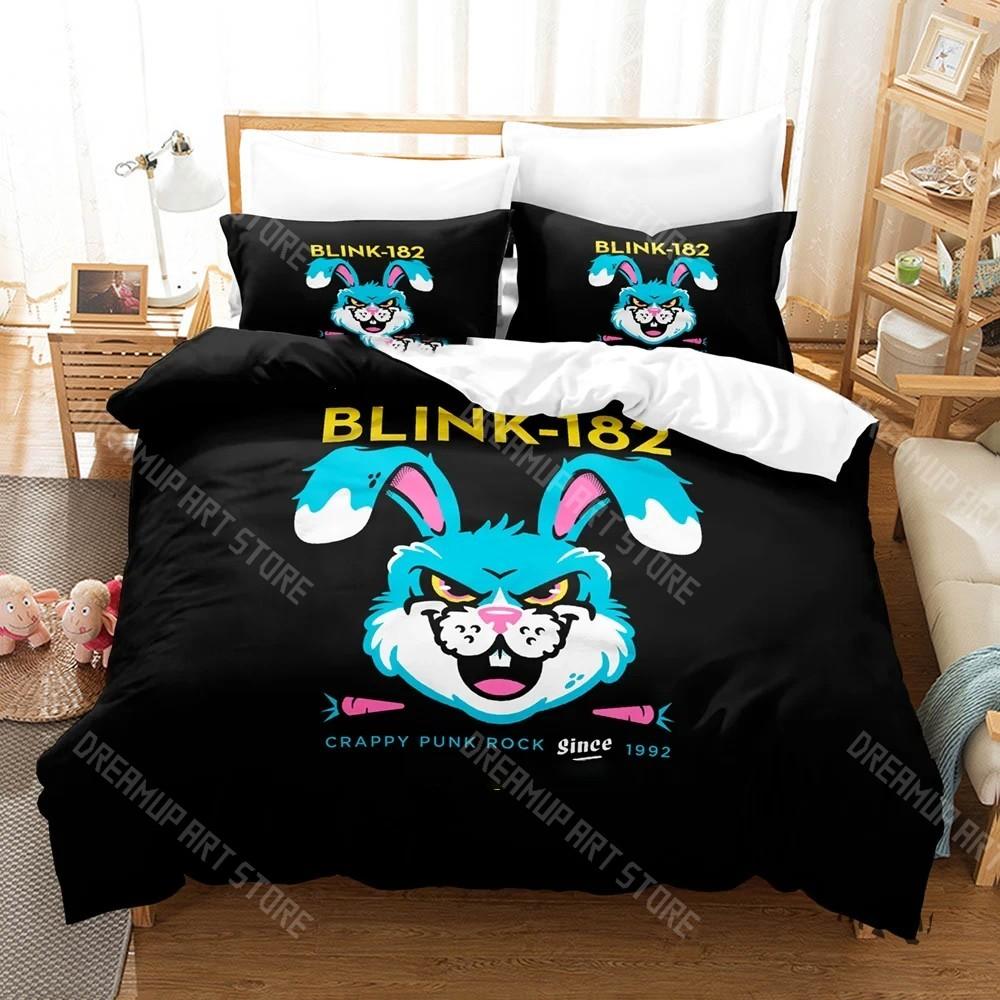 3D Печатный Комплект Постельного Белья Группы Blink-182 для Мальчиков Девочек Пододеяльник И Наволочка Размеры Twin Queen King Full Single Double