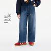 Girls' Casual Floral Straight-Leg Denim Jeans