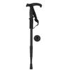 Outdoor Walking Stick High Strength Aluminum Alloy Hiking Poles AntiSlip Canes for Elderly(Black )
