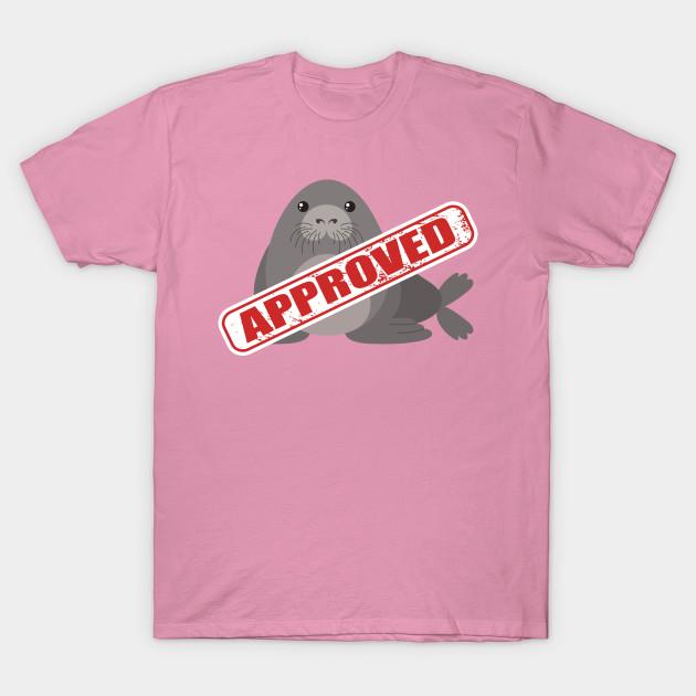 Футболка женская Seal Of Approval Pun Harajuku Print Kawaii футболка летняя женская футболка с коротким рукавом топ футболка