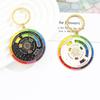 Palette New Color Wheel Keyring Rotatable Spinning Compass Metal Pendant  Clothing Accessories.