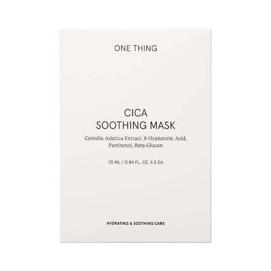 ONE THING Успокаивающая маска Cica 5 листов