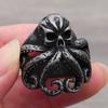 Retro Nordic Pirate Skull Octopus Rings For Men Gothic Stainless Steel Skull Biker Ring Women Fashion Jewelry Gift Wholesale
