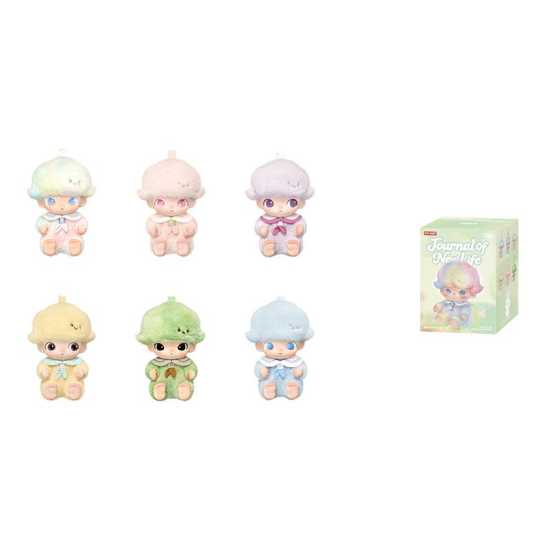 POP MART Dimoo Виниловая Плюшевая Подвеска Mystery Boxes Одиночная Mystery Box/Полная Коробка 6 шт PPMT-2510-0080