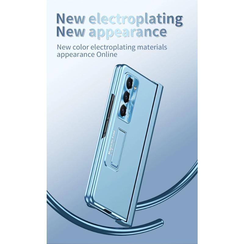 Чехол с сенсорной ручкой, магнитная броня, подставка, полная защита на 360 градусов, складной чехол для Samsung Galaxy Z Fold 6 5 4 3