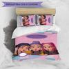Kpop Demon Hunters Pattern Printed 3PCS Bedding Set, Soft Skin-Friendly Washable Duvet Cover & Pillowcases Set