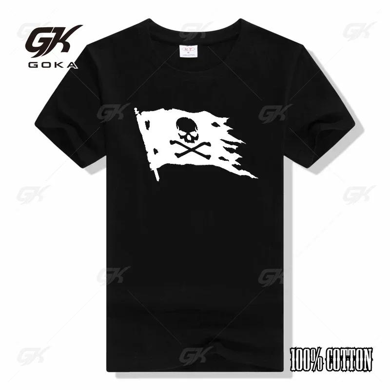 Калико Джек Меч Пиратский Флаг Jolly Roger Графическая Футболка Jolly Roger Пиратский Флаг футболка возвышенная футболка Футболка с коротким рукавом