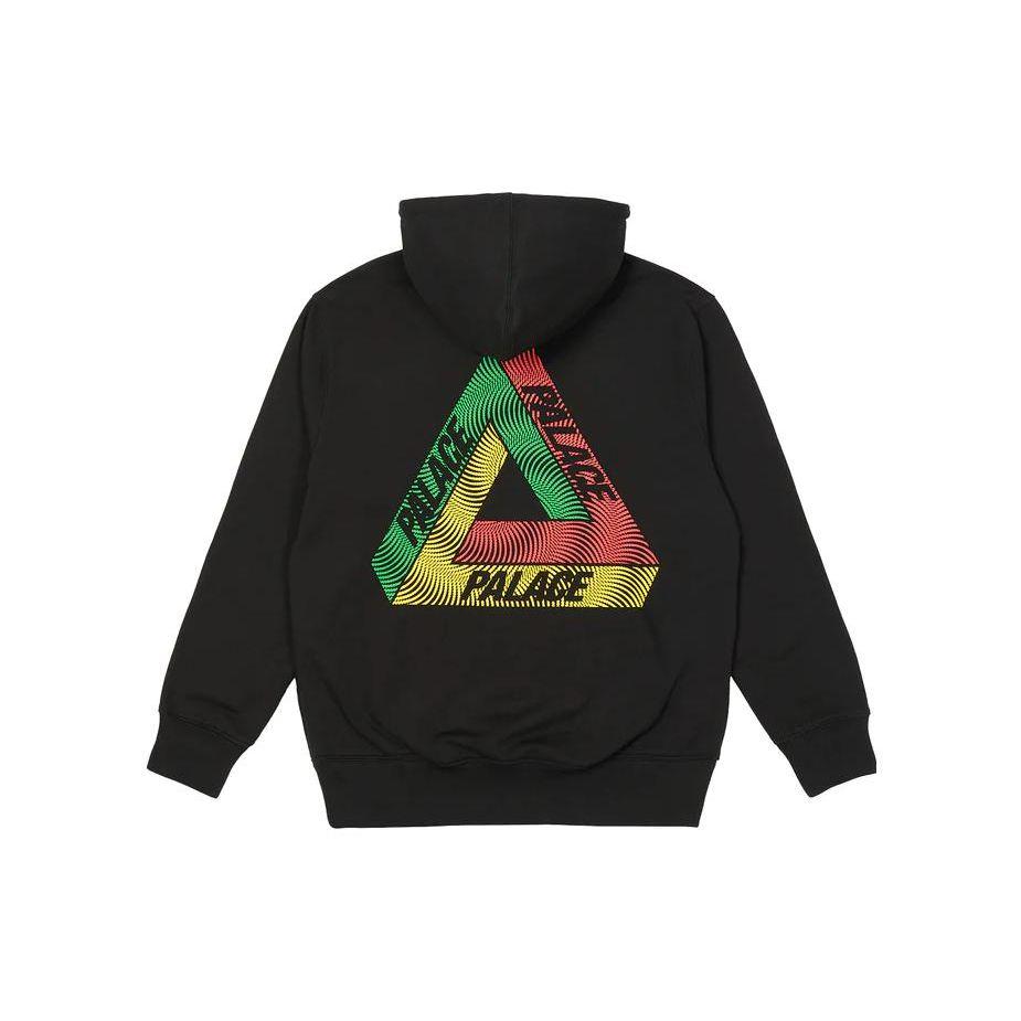 Palace Черные мужские топы с капюшоном Swirl Tri-Ferg P23HD107