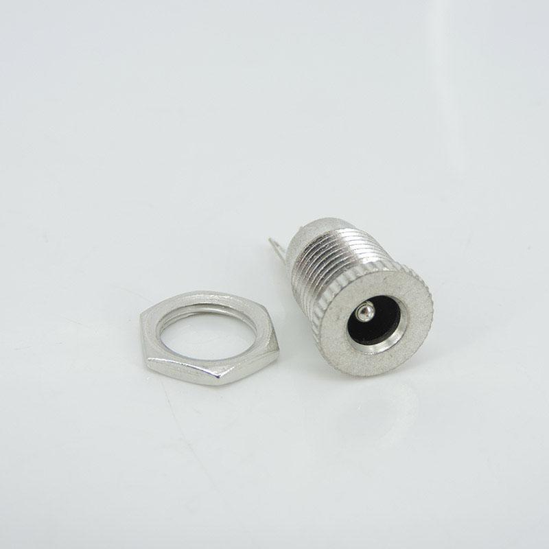DC099 DC Power Jack Socket Female Panel Mount Connector Metal 5.5 mm x 2.1mm DC-099 Open Hole 11MM 5.5*2.1 5.5*2.5