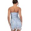 Deluxe Womens/Ladies Floral Bandeau Mini Dress