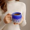 Unique 600ml Kiln-Changing Coffee Mug Ceramics Microwave Safe Breakfast Cup Large Capacity Milk Cup Living Room