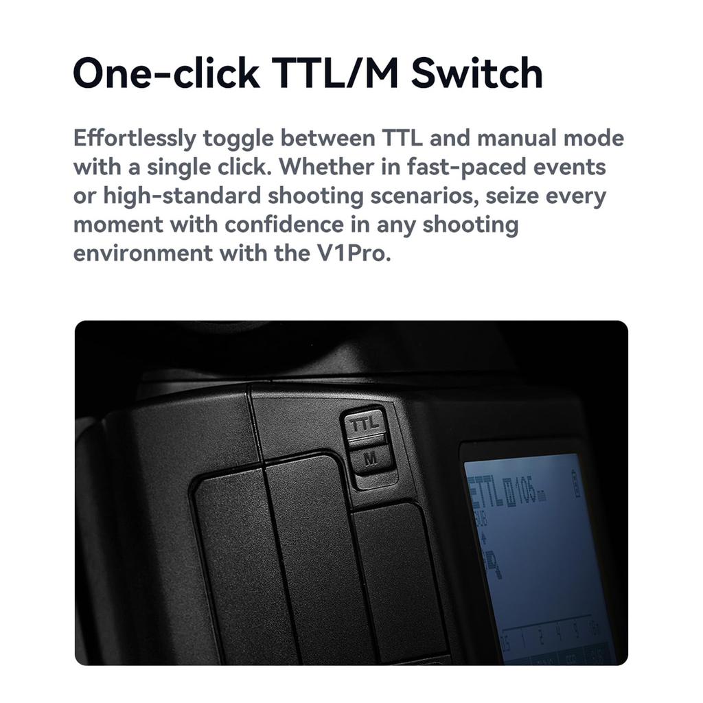 Авторизованная вспышка GODOX V1 PRO F, совместимая с круглой головкой Fujifilm 76WS TTL [дилер GODOX]