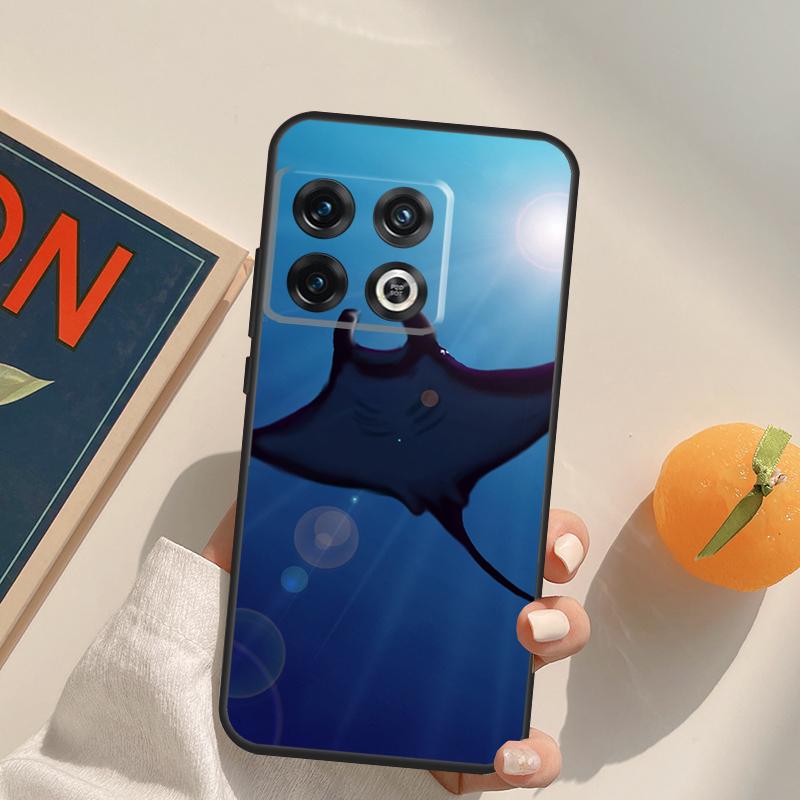 Animal Manta Ray Case For OnePlus Ace 8T 9R 9RT 10T 8 9 11 10 Pro Cover For OnePlus Nord 2 2T N10 N20 N100 CE