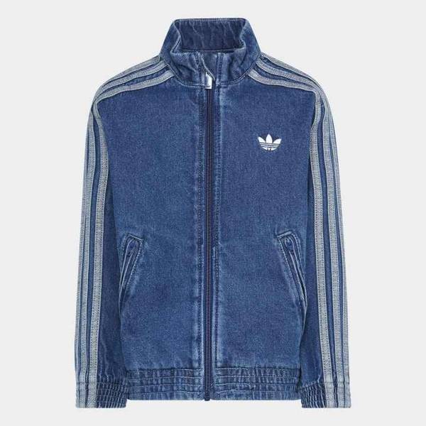 Adidas Kids Denim Track Top Firebird