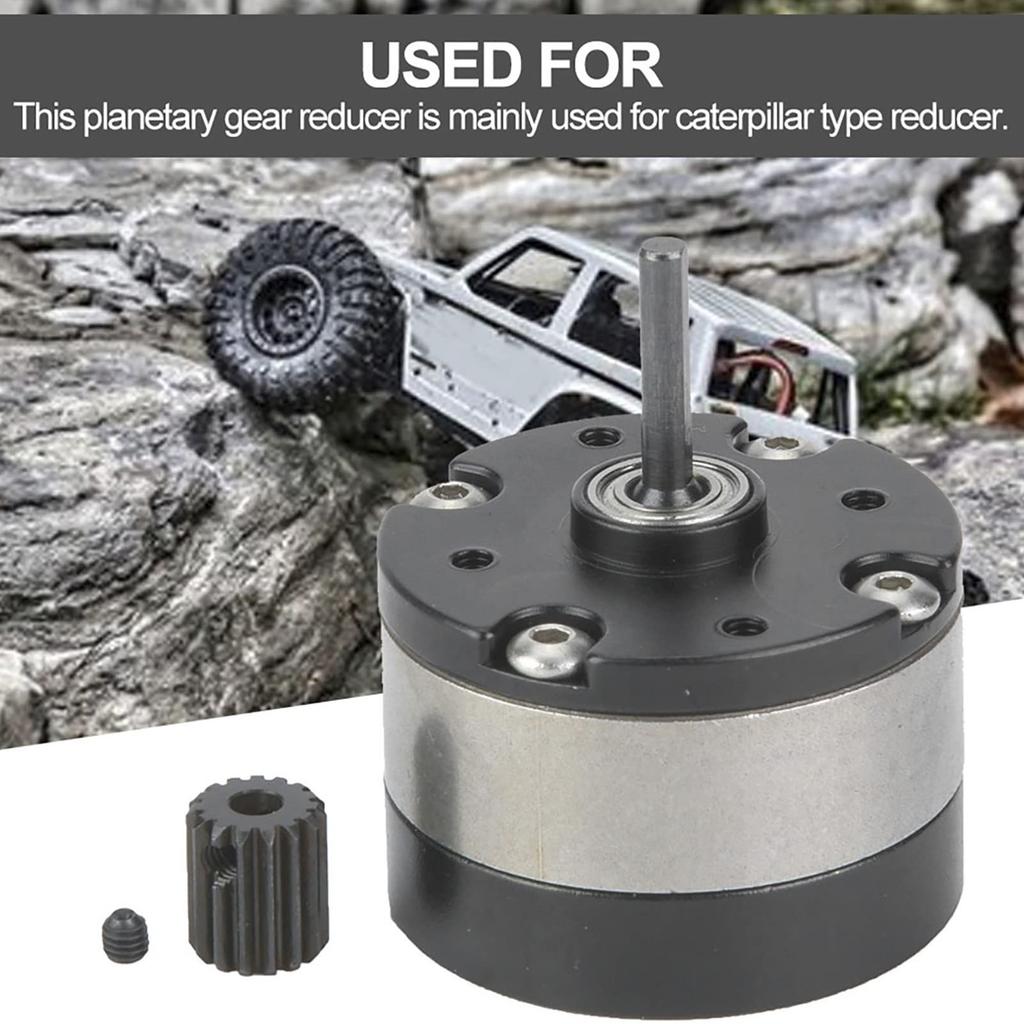 Durable, compact, metal gear reducer motor for RC motors. Compatible with 540 motor-equipped devices.