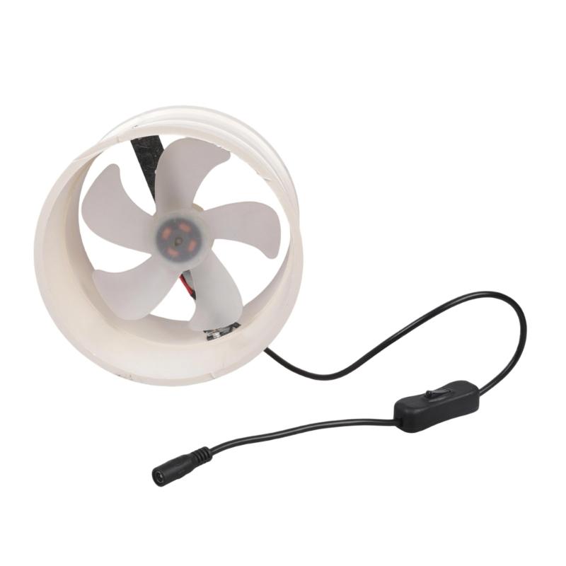 Quiet Operation PVC Pipe Blower 160mm 12V Low Noise 39dB with Easy Connectivity for Bathroom Kitchen Greenhouse Installation