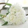1 букет 9 головок искусственная роза свадебная вечеринка букет невесты домашний декор