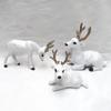 Small Deer Christmas Deer Ornaments Decoration Garden Miniatures Props New Year Xmas Elk Display Window Kids Gift