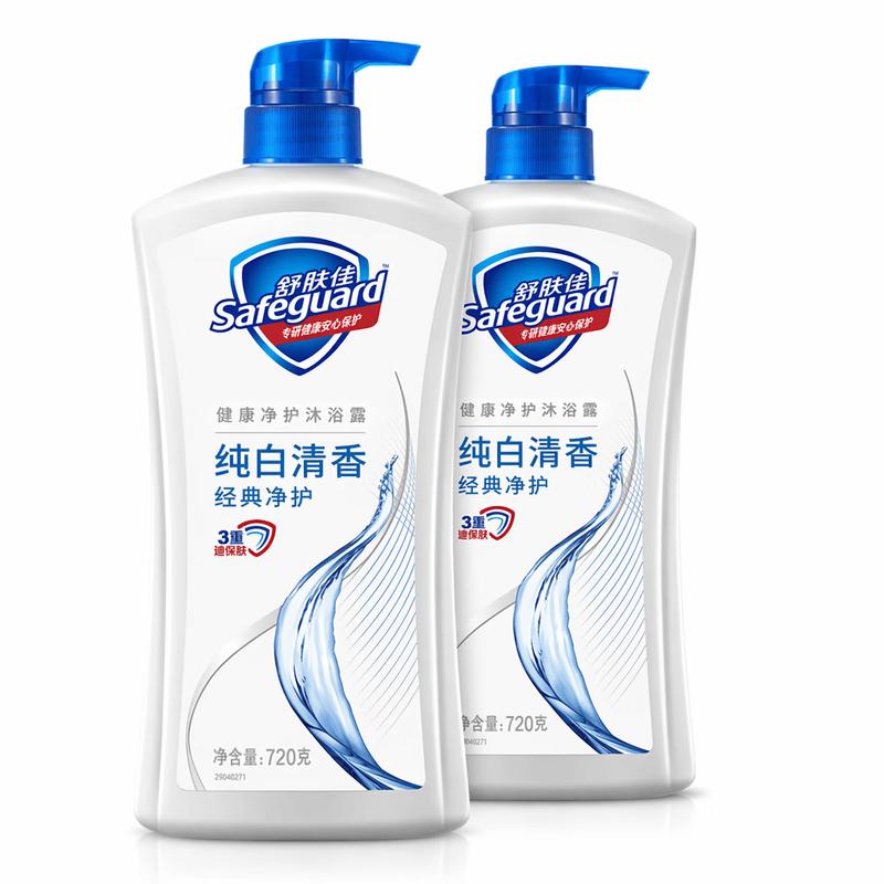 Safeguard Pure White Увлажняющий гель для душа с ароматом (2 x 720 г)