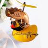 Motor Accessories Yellow Duck Ornaments with Helmet for Bike Without Lights Auto Accessories Duck In The Car Interior Decoration
