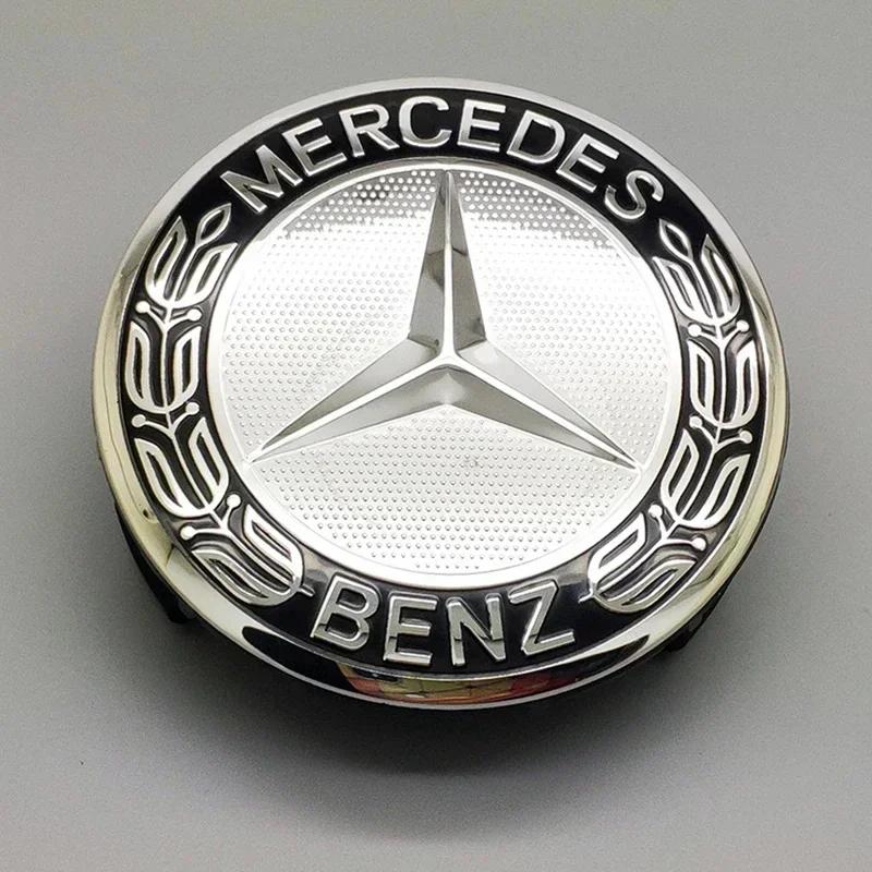 4 шт. Для Mercedes benz Amg Колпачки на ступицы колес Автомобильные Колпачки Ступицы Значок Для W204 W203 W205 W124 W221 C E S GLE CLC Класса Аксессуары1