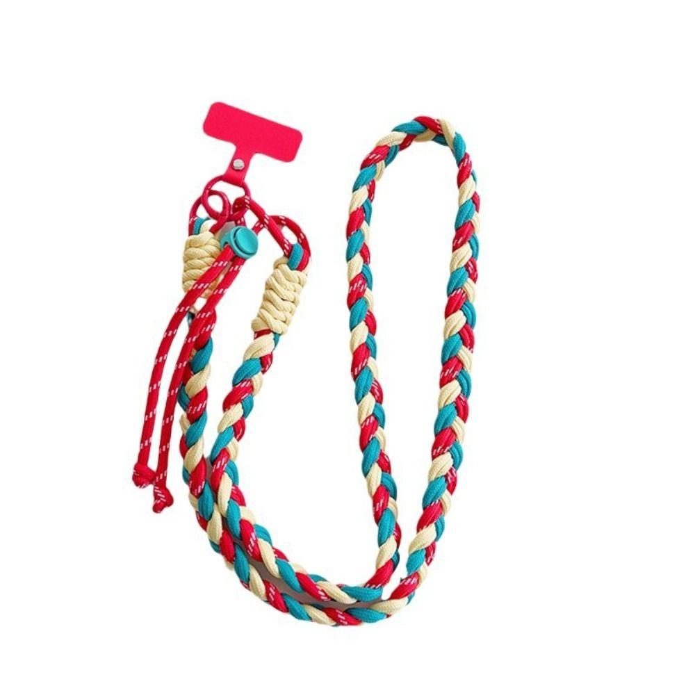 Ручное плетение Шнурок для мобильного телефона Регулируемый ремешок для телефона через плечо Прочные ремешки для мобильного телефона