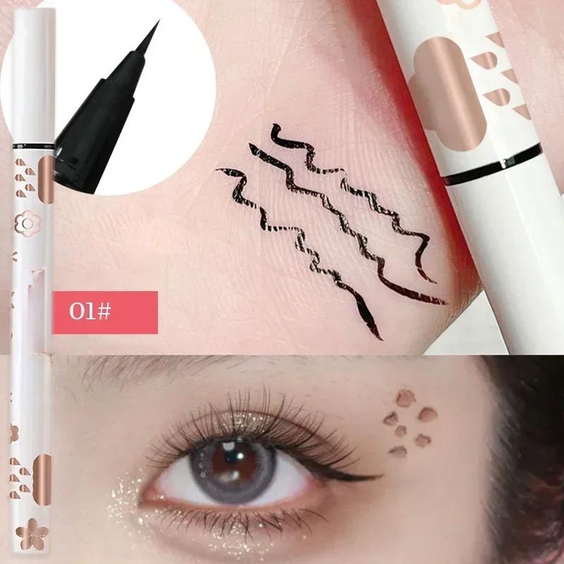 Подводка для глаз Lying Silkworm Pencil Natural Long-Stick Waterproof Eyes Liner Undercover Draw Down To Non-Smudge Fine Beauty Make Up
