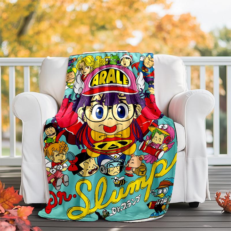 Arale printed throw blanket—soft,warm;versatile blanket for all seasons—perfect as &air-conditioning throw,nap blanket