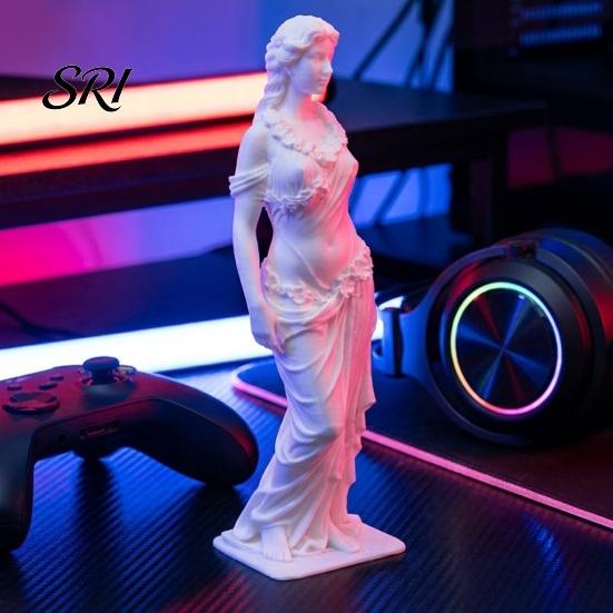 Декор в европейском стиле 3D-печатная статуэтка богини Элегантная греческая статуя Настольный дисплей в римском стиле Женская скульптура для офиса гостиной стола