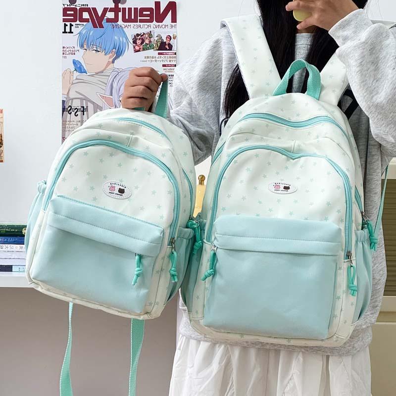 Schoolbag small fresh schoolbag female college student Korean version ins cute computer backpack junior high school high school student large capacity