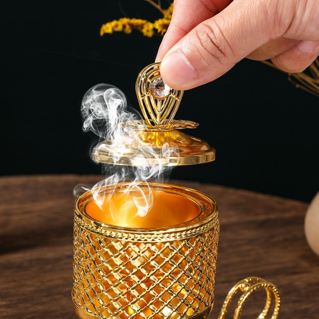Угольный аромакуритель с подставкой для благовоний Праздничное собрание Ручной декоративный реквизит Ремесленный реквизит