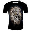 New Cool Lion Graphic 3D Men's T Shirt Unisex Fashion Animal Oversized Shirt O'Neck Breathable Short Sleeve Casual Tops & Tees