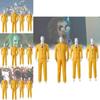 Костюм для косплея Битлджуса 2024 года для мужчин и женщин в ярком желтом цвете