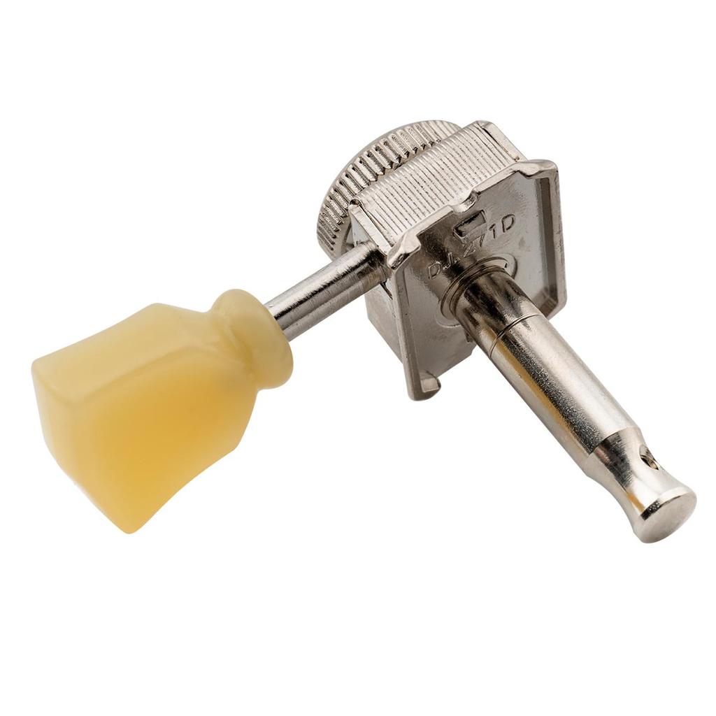 Musiclily Pro Vintage 6-String Guitar Locking Tuners for Strat/Telecaster with Nickel Keystone Buttons