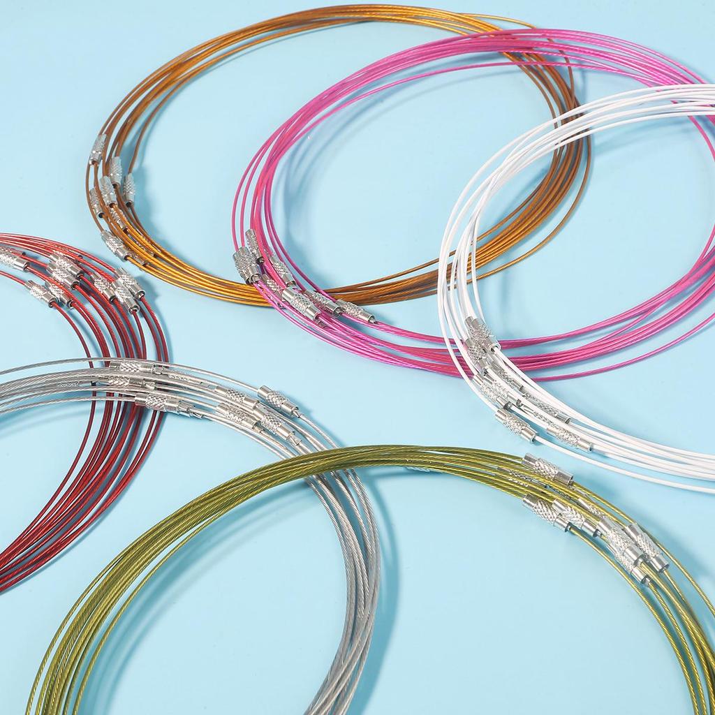 10pcs/pack Wire Collar Handmade DIY Necklace Lanyard Bracelet Ring Accessories