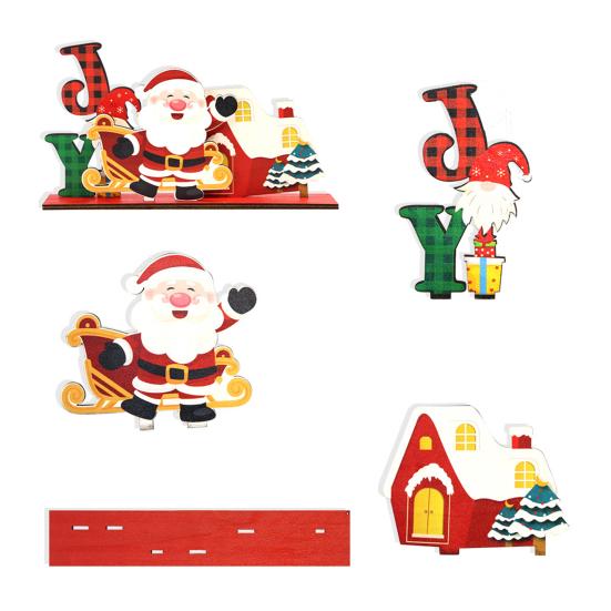 Рождественский знак на стол деревянный снеговик Санта олень елочные украшения веселое рождественское украшение для домашней вечеринки декор своими руками