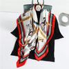 90cm *90cm Design Scarf Lady Shawl Printed Silk Felt Headscarf Scarf Lady Headscarf Square Scarf Lady Wrap Scarf 2021