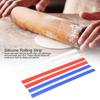 Durable Professional Silicone Measuring Dough Strips Rolling Pin Guides Cookies Pies Baking