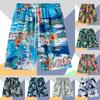 Hawaiian Summer Men Quick-drying Beachwear Plus Size Swimsuit Shorts Male Fashion Casual Loose Hawaii Printing Surf Board Shorts