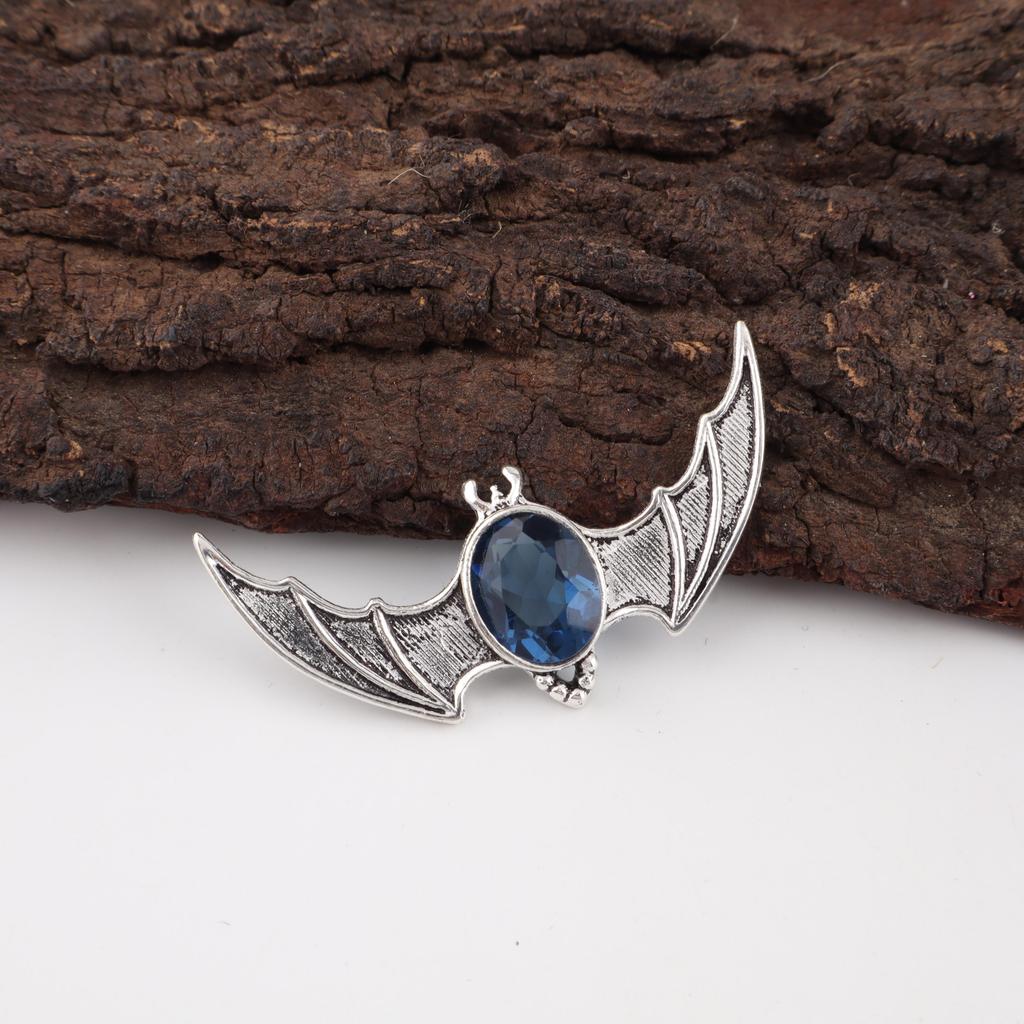 London Blue Topaz Gemstone Jewelry, 925 Solid Sterling Silver Pendant, Handmade Bohemian Pendant For Gift