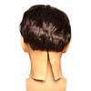 Halloween horror character mask with hair, old man, old woman, elderly mask, latex headgear, funny full-face mask