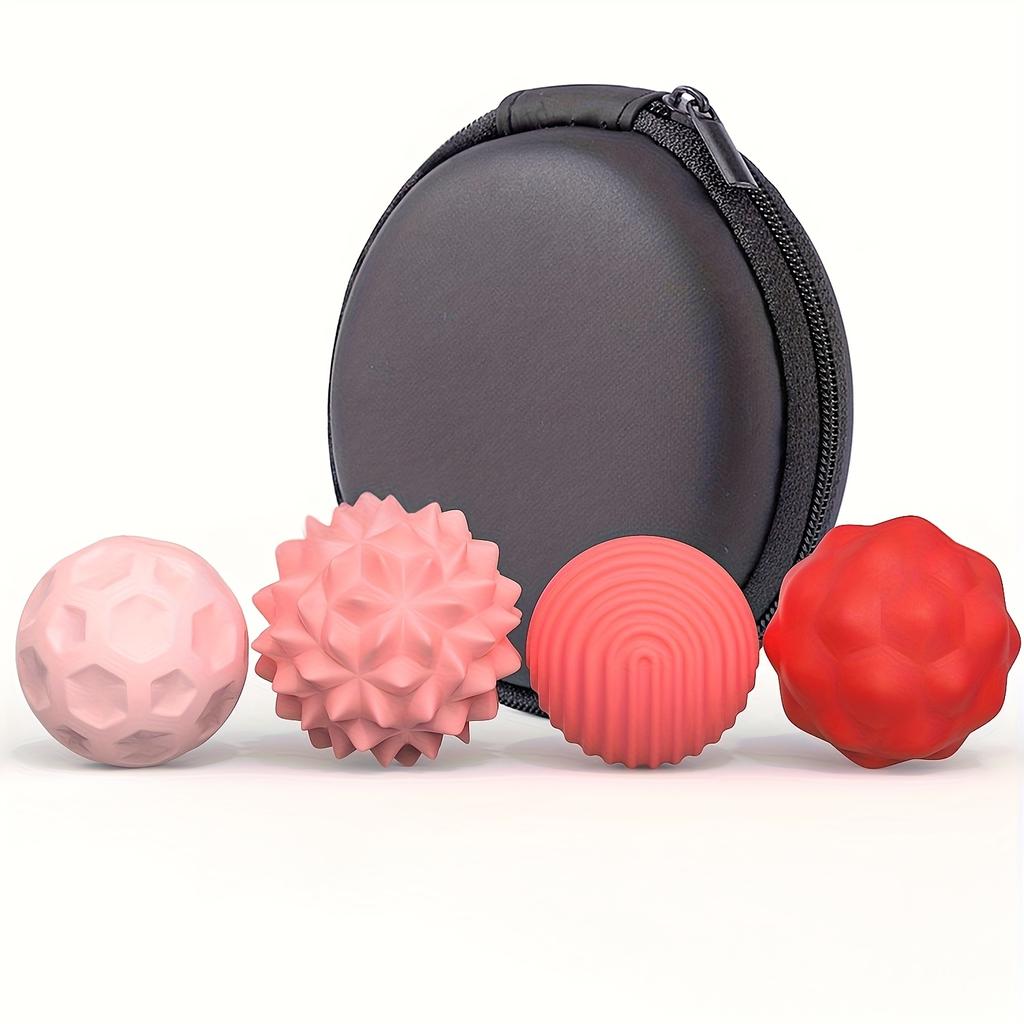 4/8pcs Magnetic Sensory Stress Balls Silicone Grip Strengthener Balls, Hand Exerciser Set, Durable Finger & Palm Workout Tools, Assorted Patterns