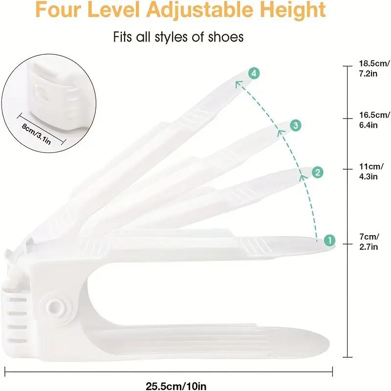 Shoe Slot Organizer, Adjustable Shoe Rack, Double Layer Shoe Rack, Shoe Stacker, Space Saving Shoe Holder For Dormitory Bedroom Closet