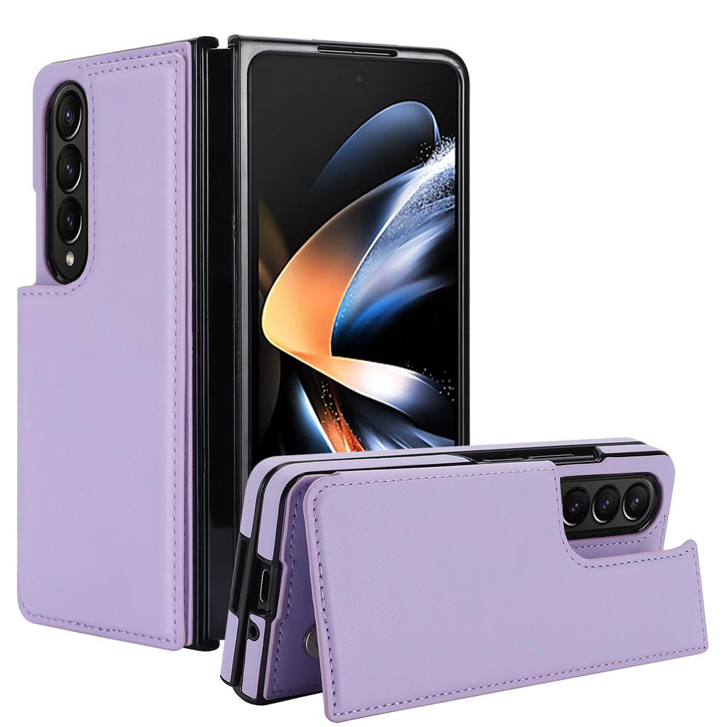 Складной кожаный чехол-подставка для карточек Samsung Galaxy Z Fold 6 5 4 3 5G Fold 6 Business Protection Z Fold 5 Luxury Fashion Cover