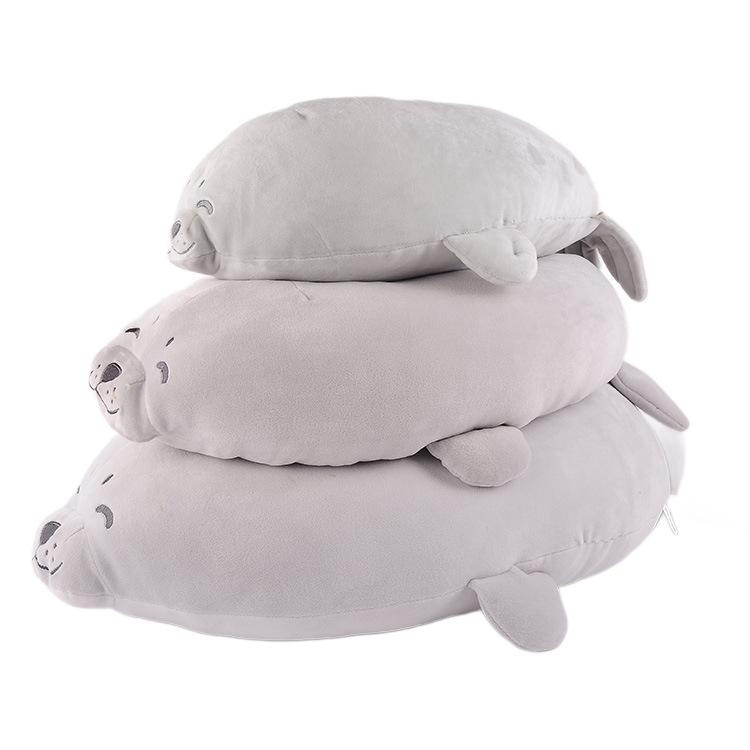 Cute Seal Plush Pillow, Office Nap Pillow for Desk Sleeping, Cartoon Stuffed Animal Toy, Soft Comfortable Gift for Girls